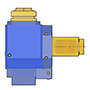 VDI50 SPUR-MT DRILLING MILLING HEAD ER40 L=75 mm LEFT HAND INTERNAL COOLANT CCW-CW